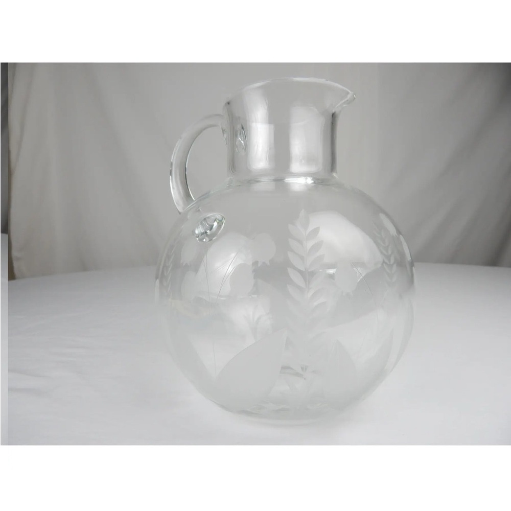 Tiffany & Co. Lilly of the Valley Crystal Pitcher